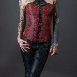 DISCOBOLE Corset Rouge 'dominatrix'