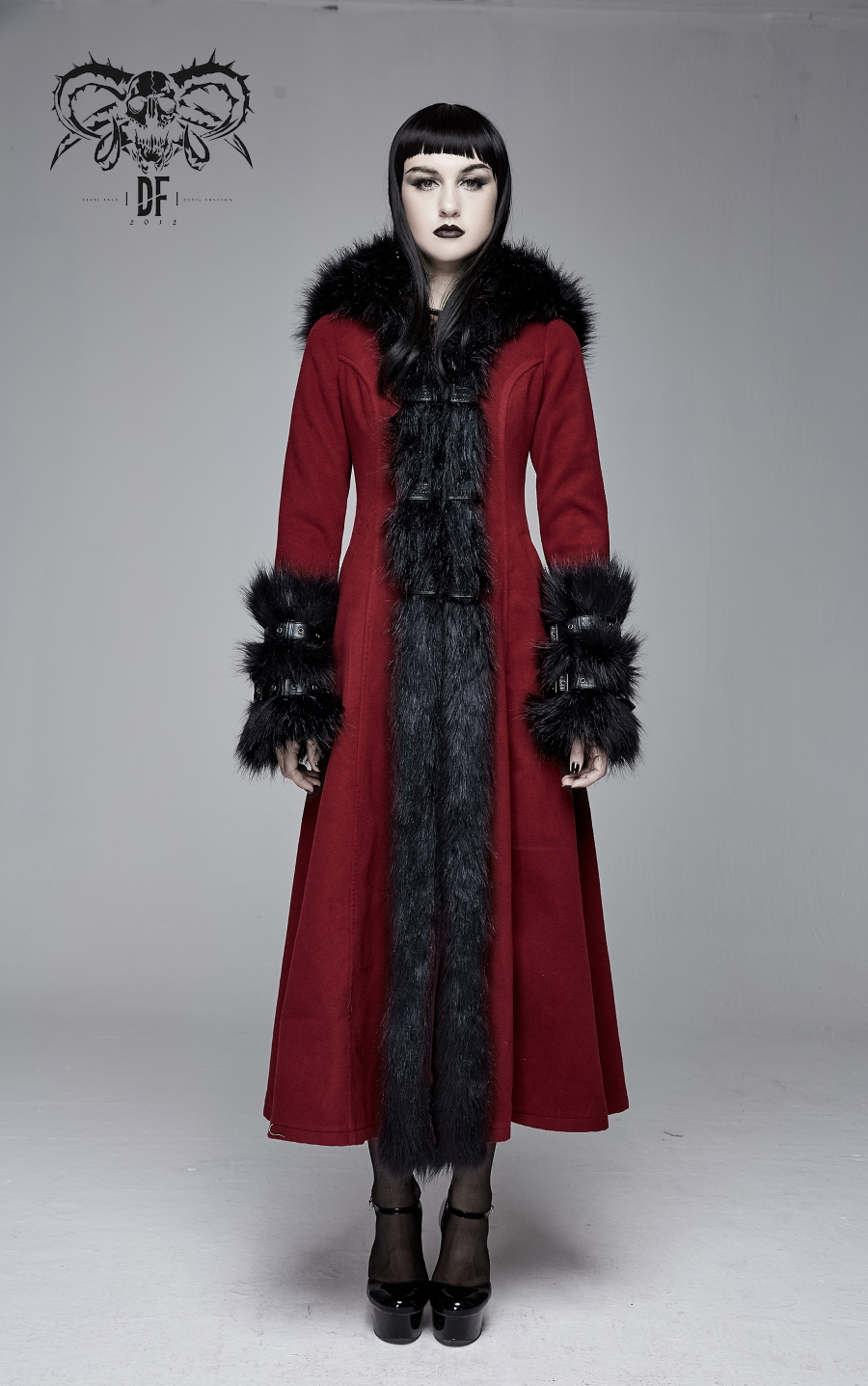 Long Manteau DEVIL FASHION 'blood Of Sirena'