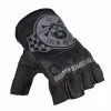 Paire De Gants Cuir Biker BLACK HEART