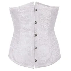 DISCOBOLE Serre-taille Gothique Victorien Blanc