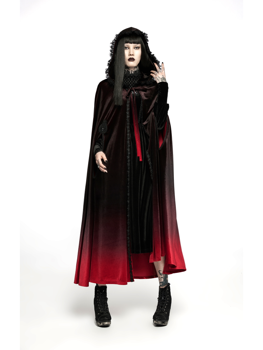 Longue Cape Femme PUNK RAVE 'Queen Of Crows' â Image 4
