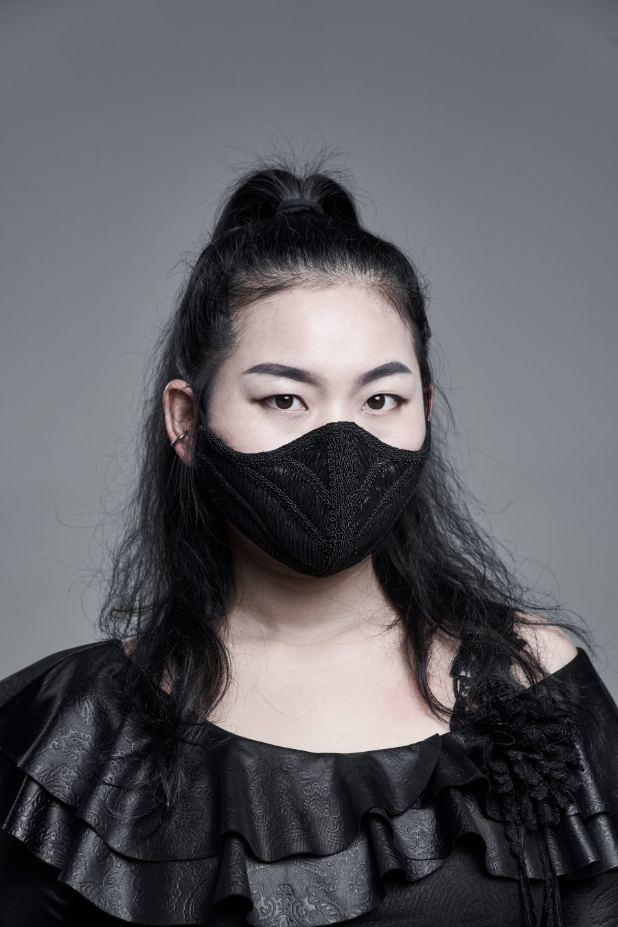 PUNK RAVE Masque Gothique En Tissu â Image 2