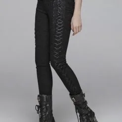 Pantalon Victorien PUNK RAVE 'lotus Noir'