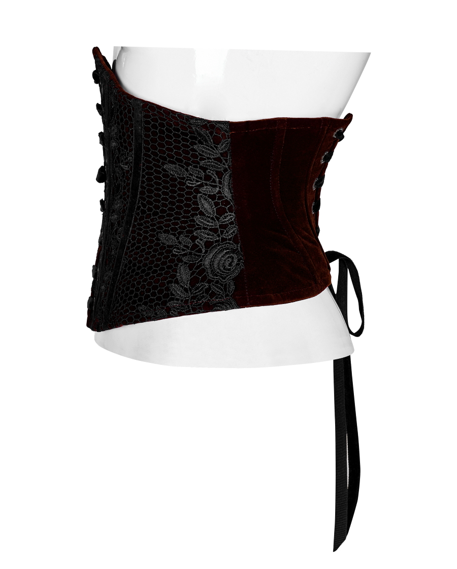 Serre-taille Romantique Bordeaux PUNK RAVE â Image 6