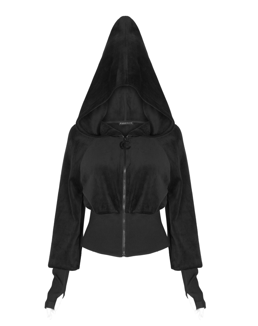 Veste Zippée PUNK RAVE 'lune Noire' – Image 5