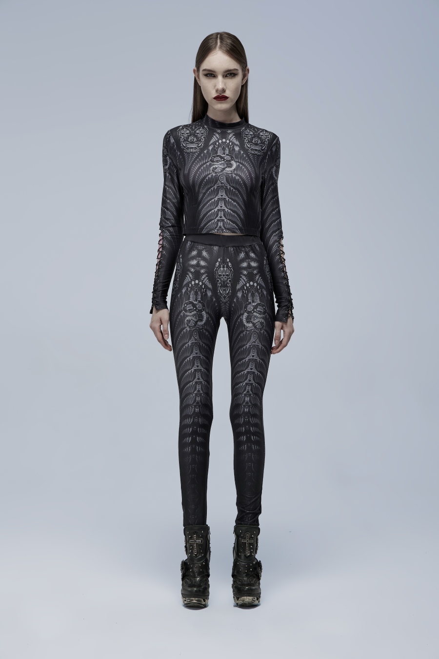 Haut Imprimé PUNK RAVE 'skeleton' – Image 2