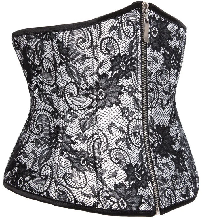 DISCOBOLE Serre-taille Gothique Noir Et Blanc â Image 2