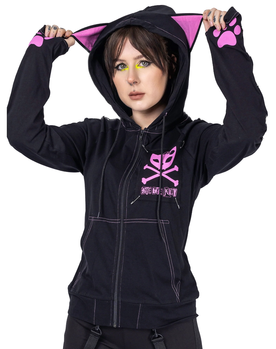 Heartless Veste Emo Zippée BYE BYE KITTY