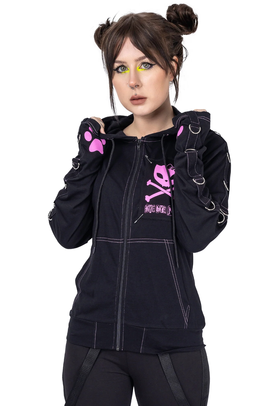 Heartless Veste Emo Zippée BYE BYE KITTY – Image 4