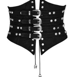 PUNK RAVE Serre-taille Gothique Noir Tenebra