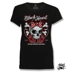 T-shirt Femme BLACK HEART 'heart Bow'