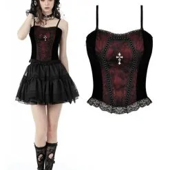 Top DARK IN LOVE 'goth Cross'