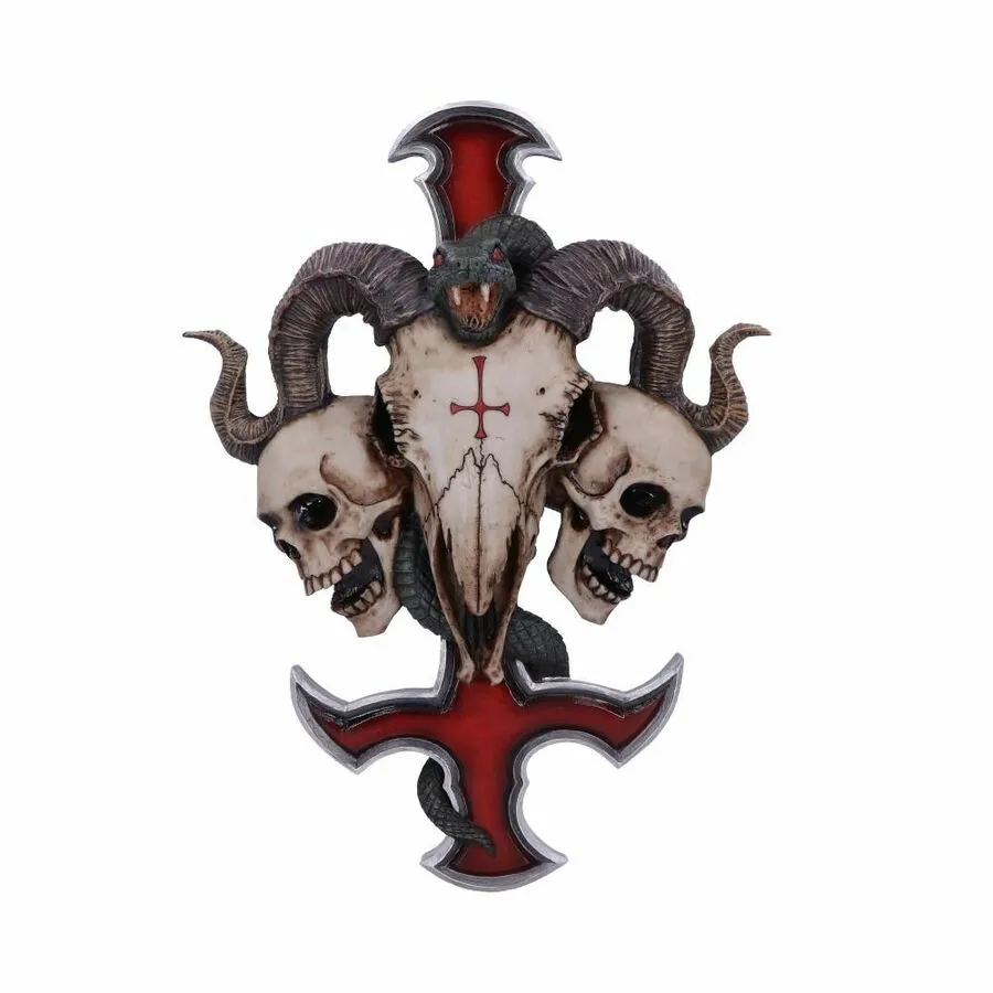 NEMESIS NOW Applique Murale 'devils Cross'