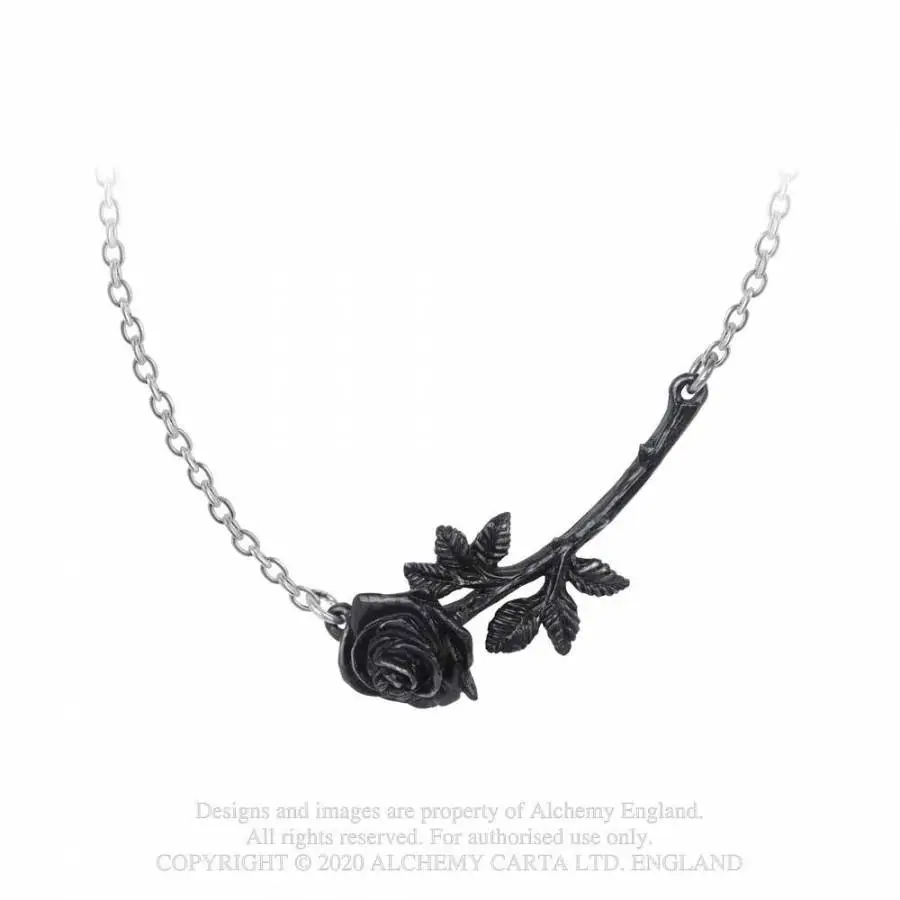 Collier ALCHEMY GOTHIC 'black Rose Enigma'