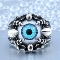 DISCOBOLE Bague Oeil En Acier