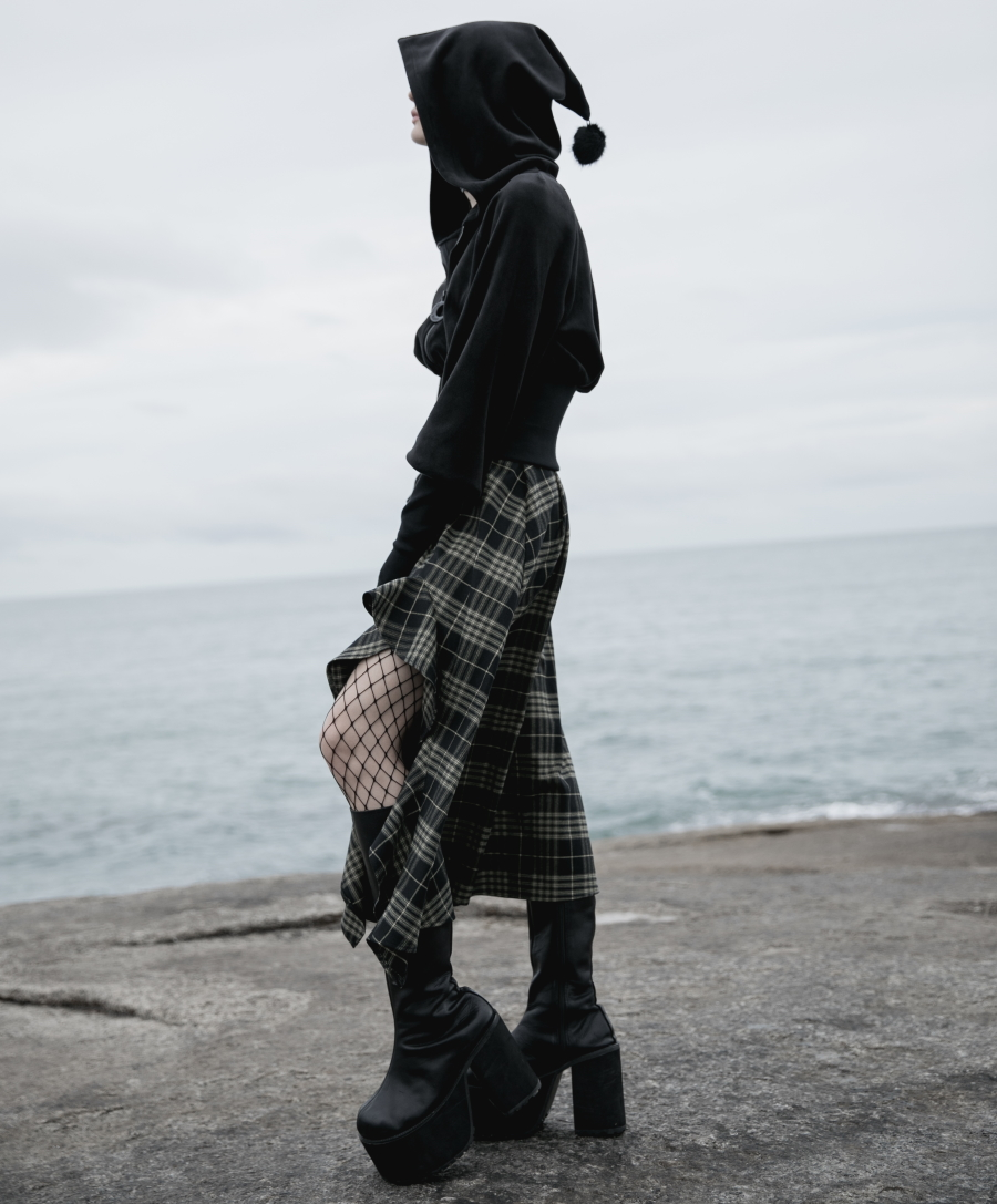 Veste Zippée PUNK RAVE 'lune Noire' – Image 3