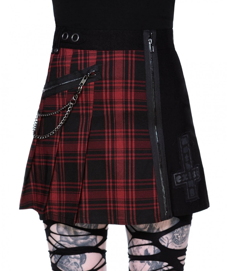 Mini Jupe KILLSTAR 'calling Alice Tartan' â Image 2