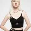 Crop Top PUNK RAVE 'Coeur Brisé'