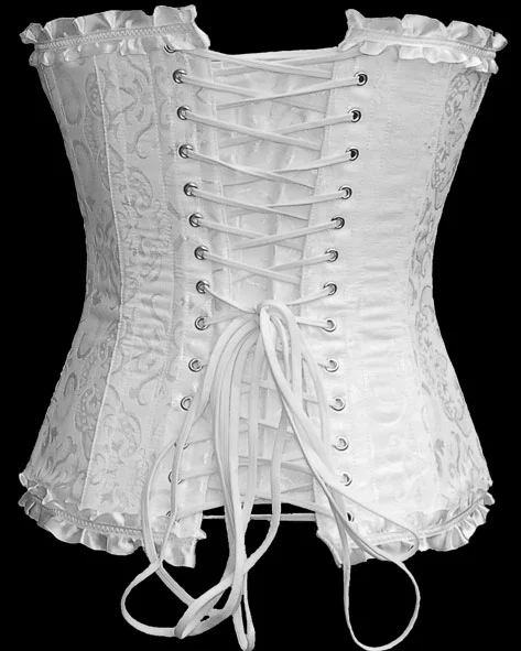 Corset Gothique Blanc ALCATRAZ 'white Angel' â Image 2