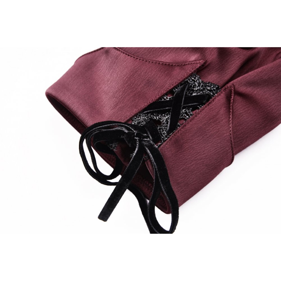 Chemisier Bordeaux DARK IN LOVE â Image 4