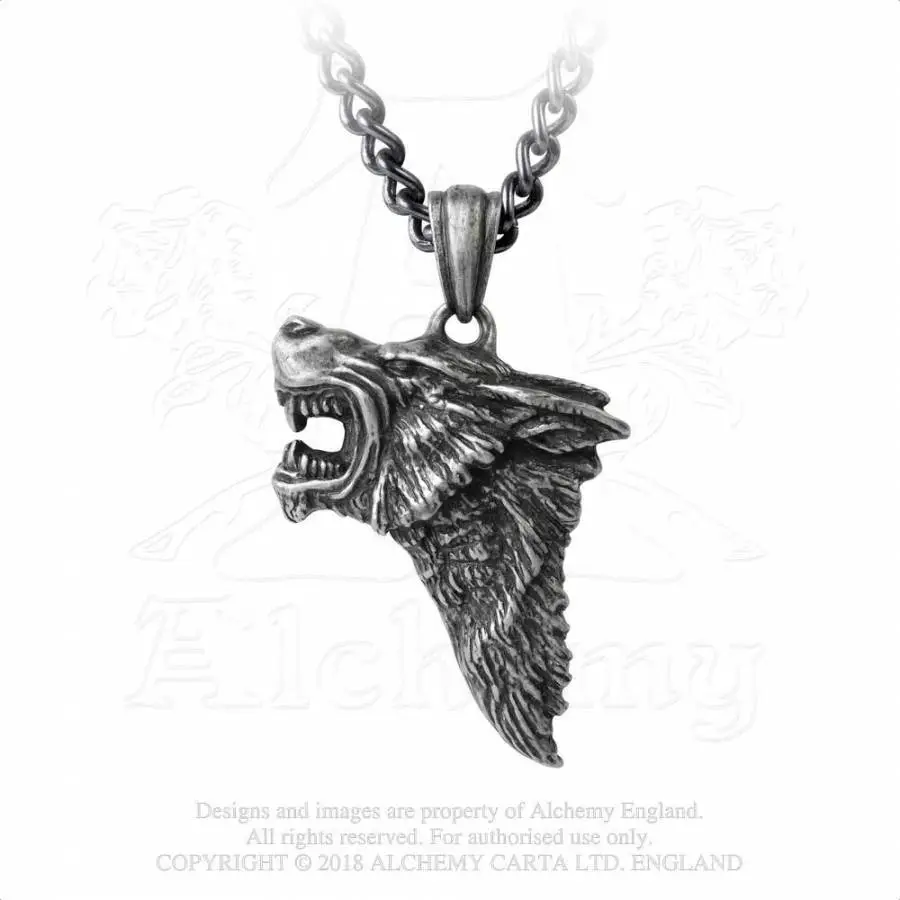 Pendentif ALCHEMY GOTHIC 'dark Wolf'