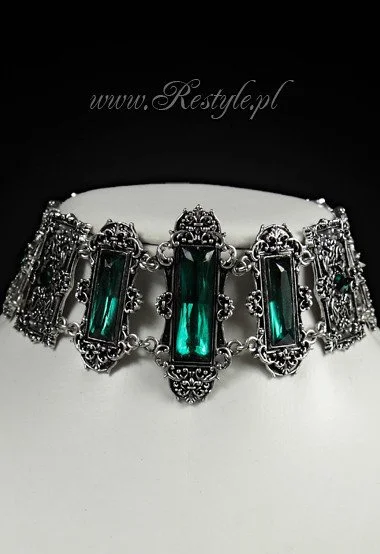 Collier Gothique Victorien RESTYLE Vert