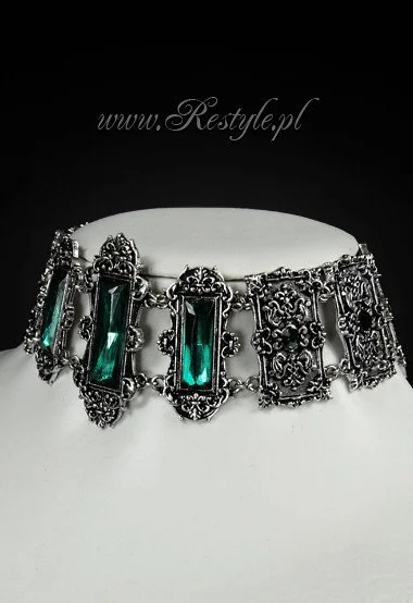 Collier Gothique Victorien RESTYLE Vert â Image 2
