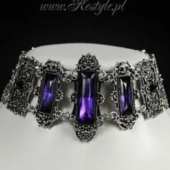 Collier Gothique Victorien RESTYLE Violet