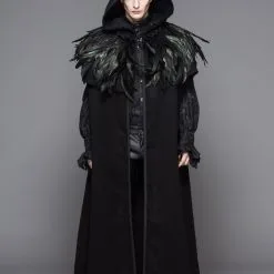 DEVIL FASHION Cape Gothique Unisexe 'dark Crow'