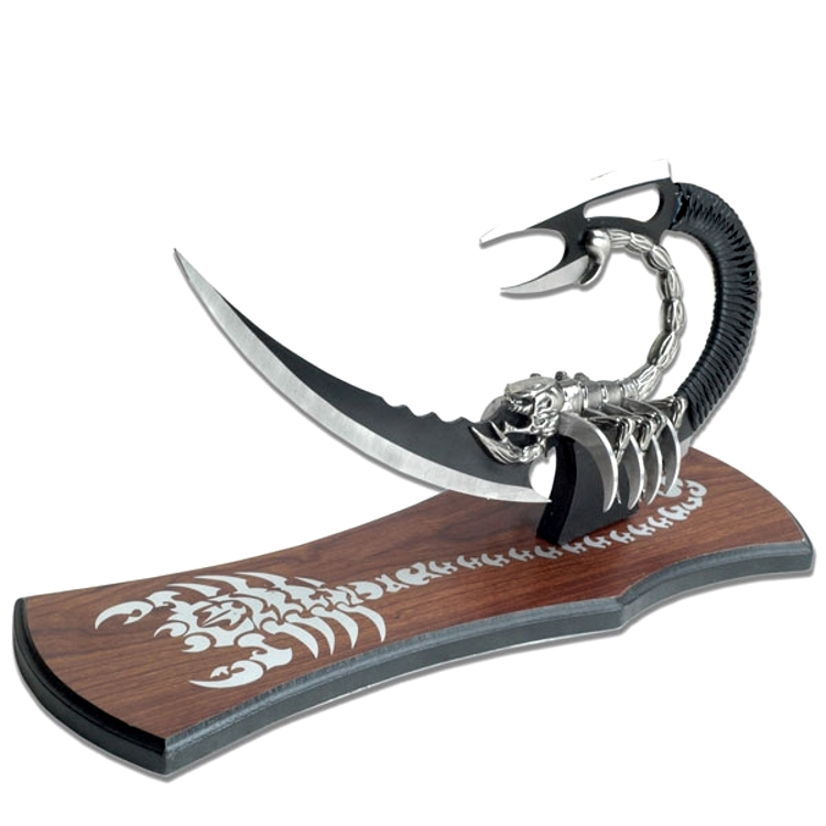 DISCOBOLE Couteau De Décoration 'dark Scorpio'