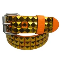 DISCOBOLE Ceinture Cloutée Orange