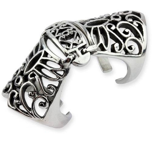 Bague Armure En Acier Inoxydable ETNOX