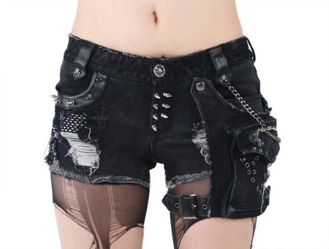 Short Gothique Femme PUNK RAVE â Image 2
