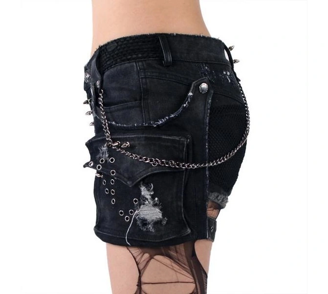 Short Gothique Femme PUNK RAVE â Image 4