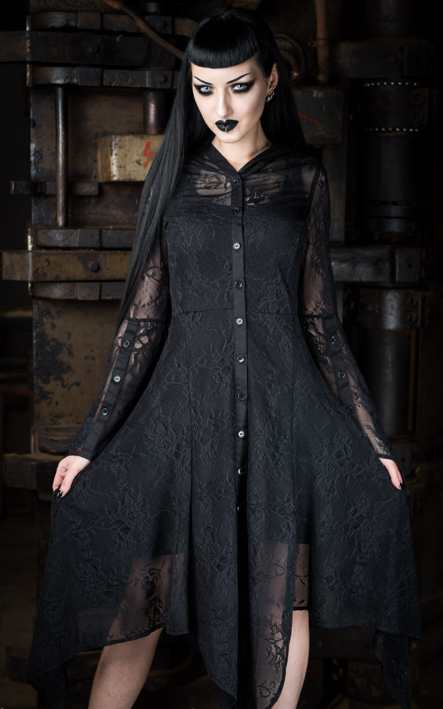 DISCOBOLE Tunique Gothique En Dentelle â Image 3