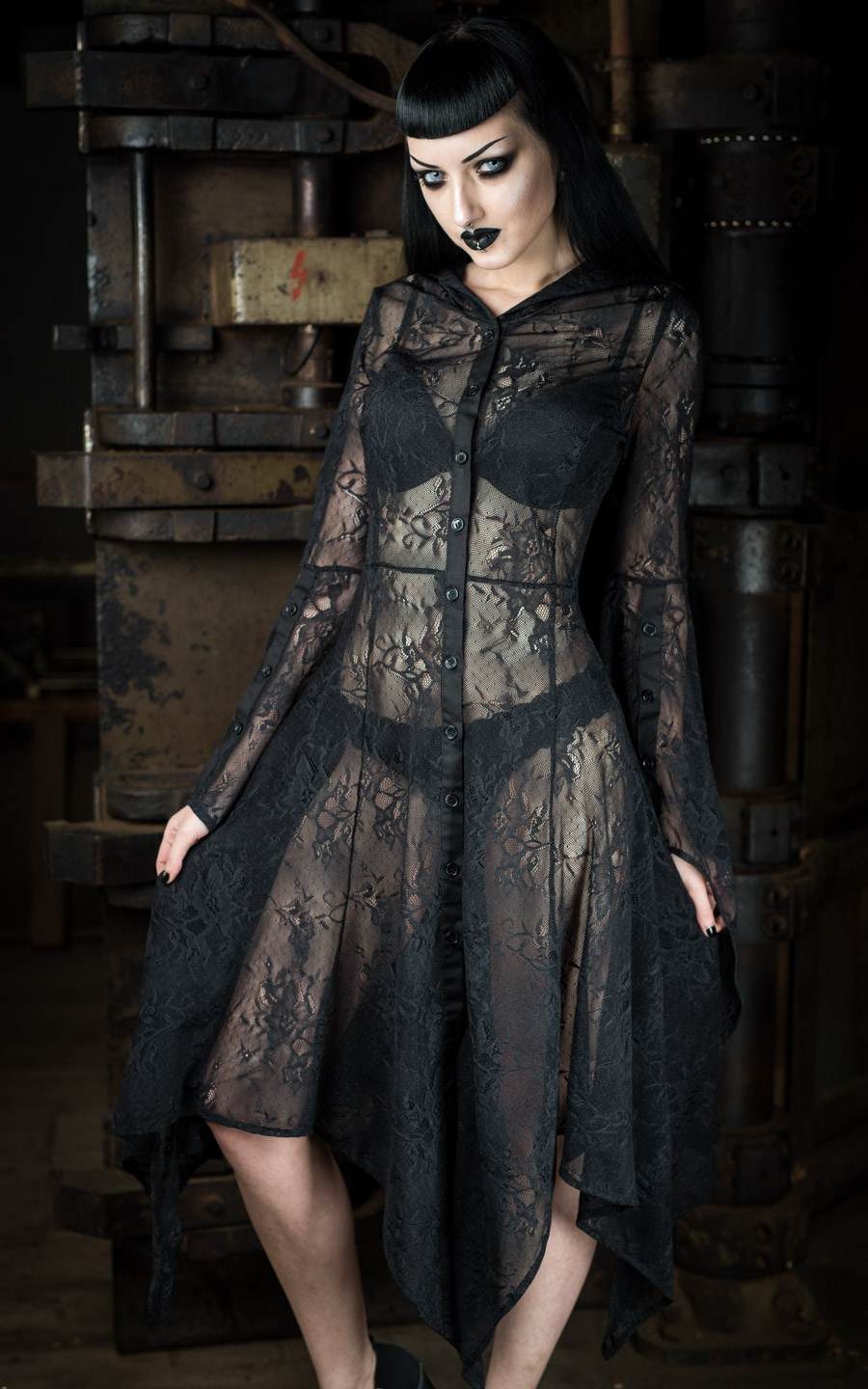 DISCOBOLE Tunique Gothique En Dentelle