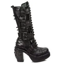Bottes New Rock M.8342-R1 En Cuir