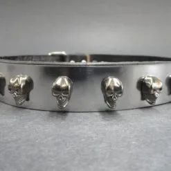 DISCOBOLE Collier Gothique En Cuir