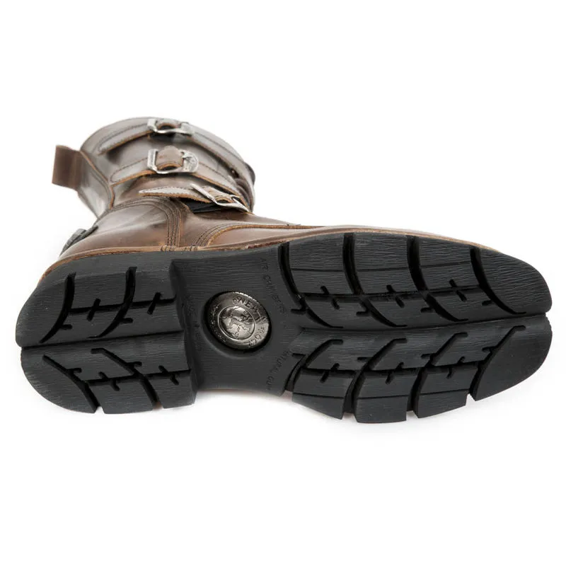Bottes Cuir Marron New Rock M.710-C4 â Image 5