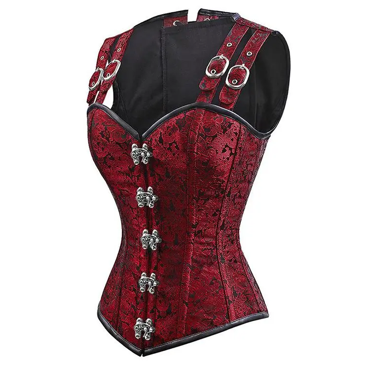 DISCOBOLE Corset Gothique Rouge â Image 2