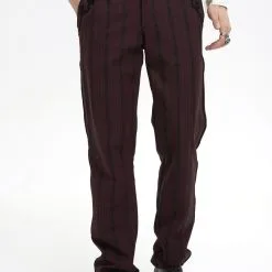 Pantalon Victorien Bordeaux DEVIL FASHION 'Modares'
