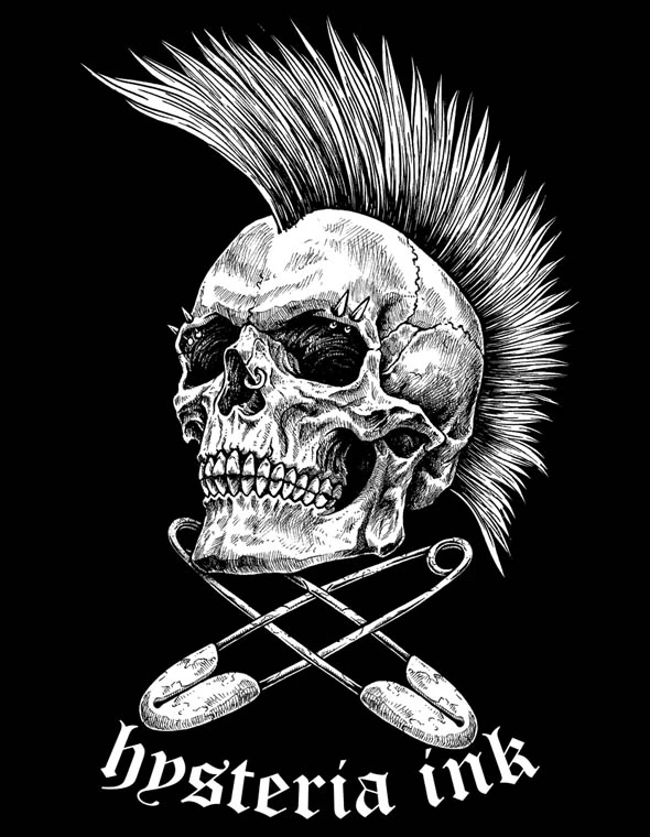 T-shirt HYSTERIA INK 'punk Not Dead' â Image 2