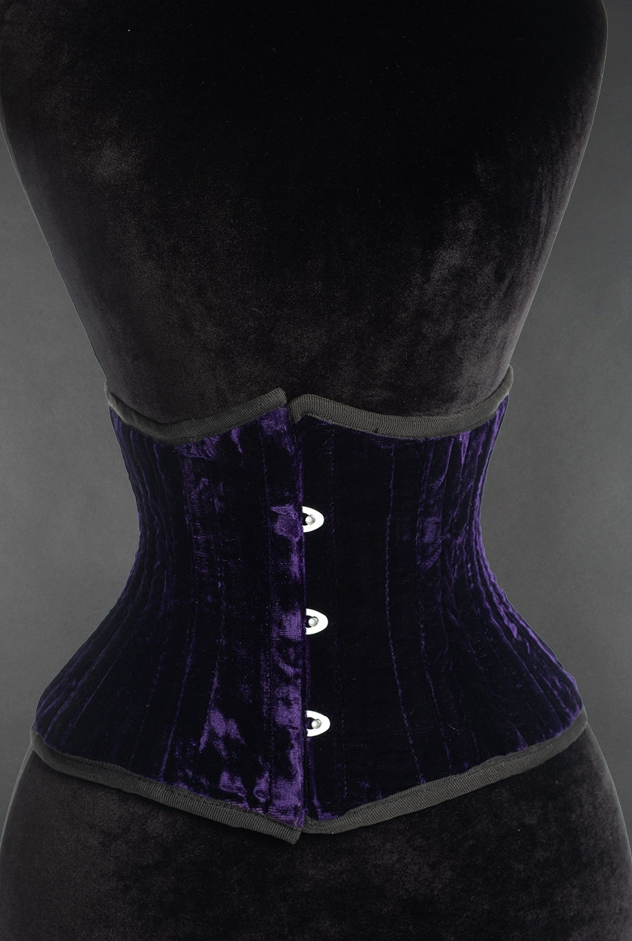 DISCOBOLE Serre-taille Gothique En Velours Violet