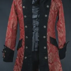 DISCOBOLE Veste Aristocrate Homme Rouge Et Noire