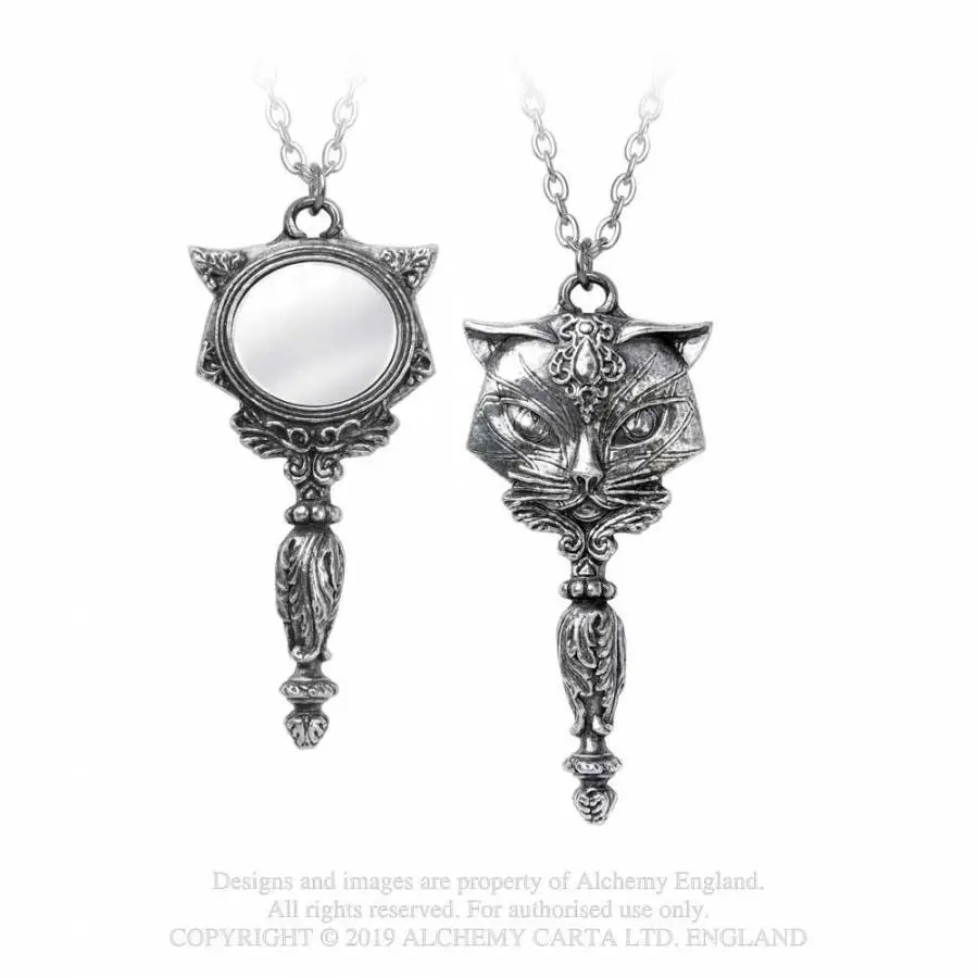 Collier ALCHEMY GOTHIC 'sacred Cat Vanitas'
