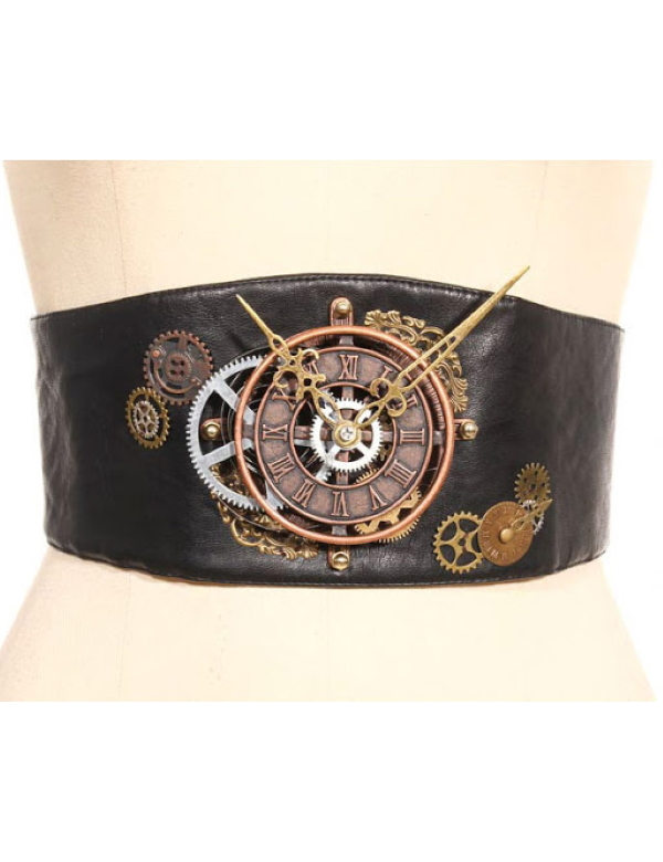 RQ-BL Ceinture Steampunk Noire RQBL