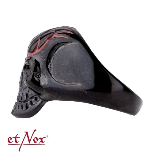 DISCOBOLE Bague Gothique Black Skull â Image 2