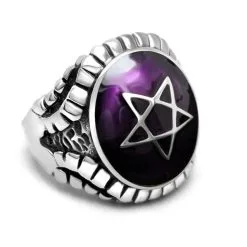DISCOBOLE Bague Gothique Violette