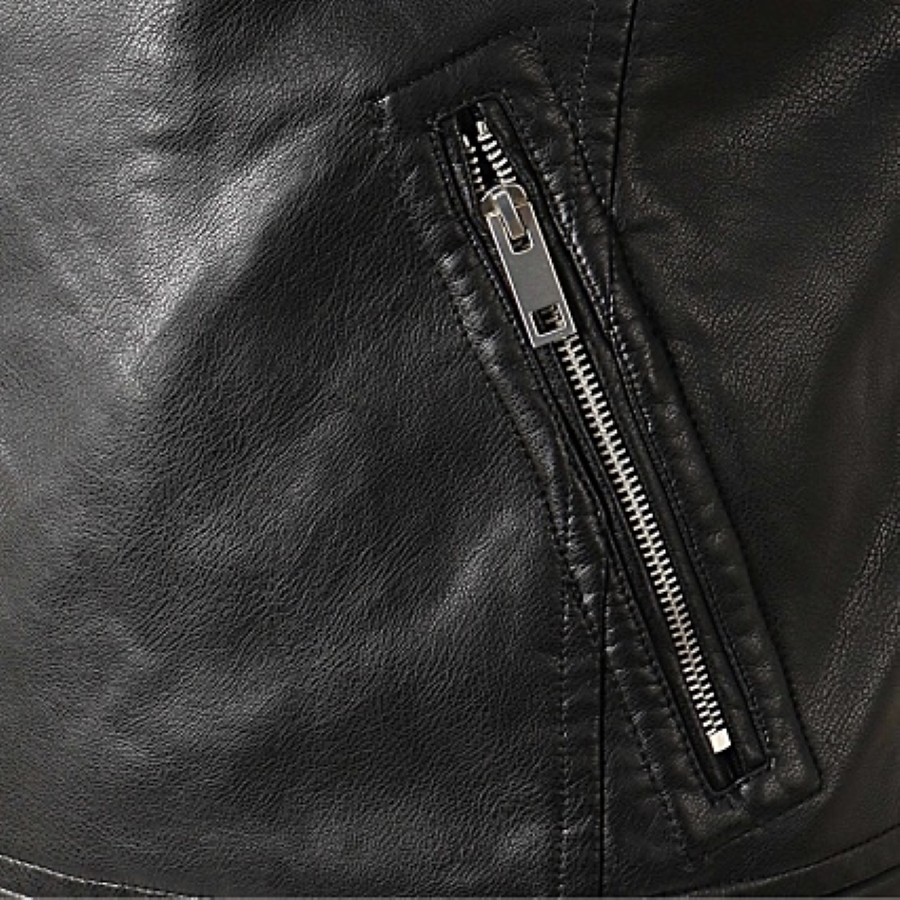 DISCOBOLE Perfecto Homme En Simili Cuir Noir â Image 4