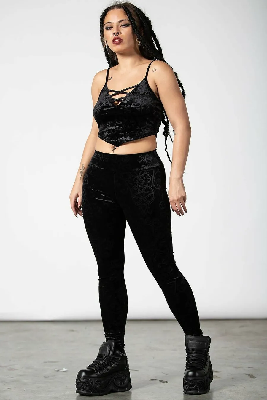 Leggings Velours KILLSTAR 'to Ashes' â Image 4